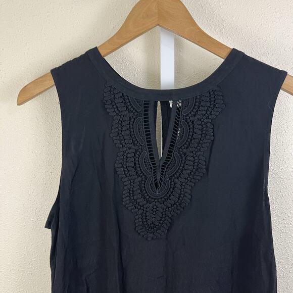 NWT Pale Sky Quin Keyhole Crochet Tank Womens L Large Stitch Fix - Picture 3 of 7